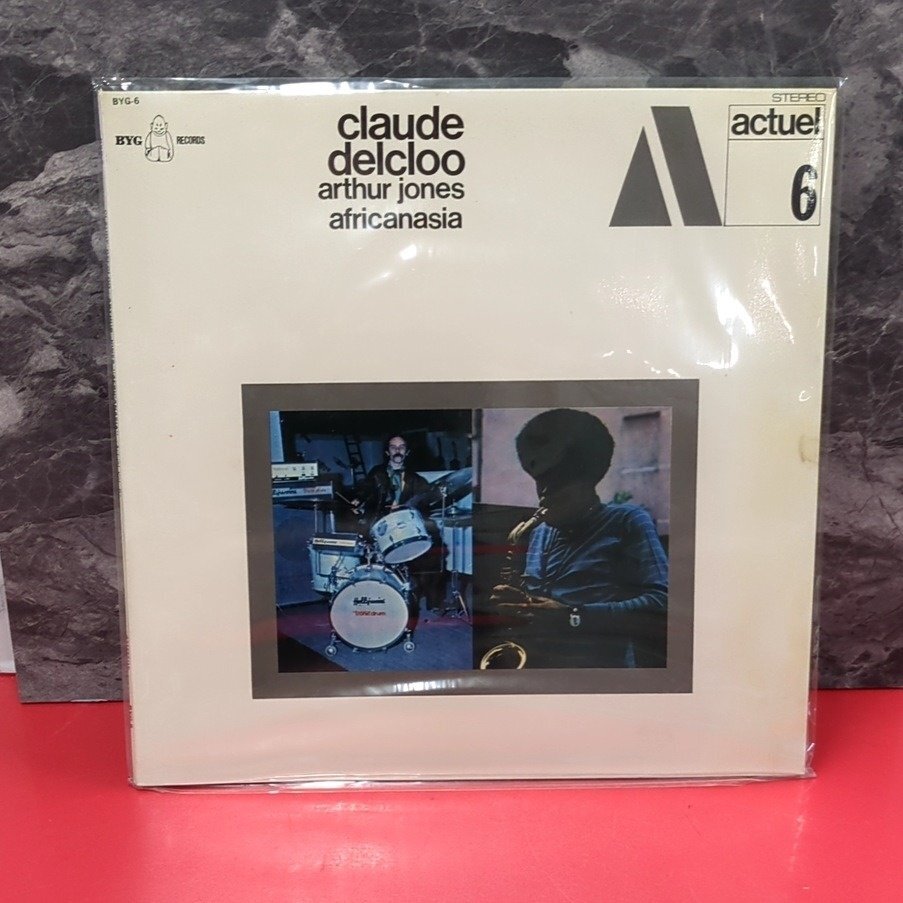 【レコードコレクター放出品】 LP　クロード・デルクルー = アーサー・ジョーンズ　AFRICANASIA　アフリカナジア　ジャズ　BYG