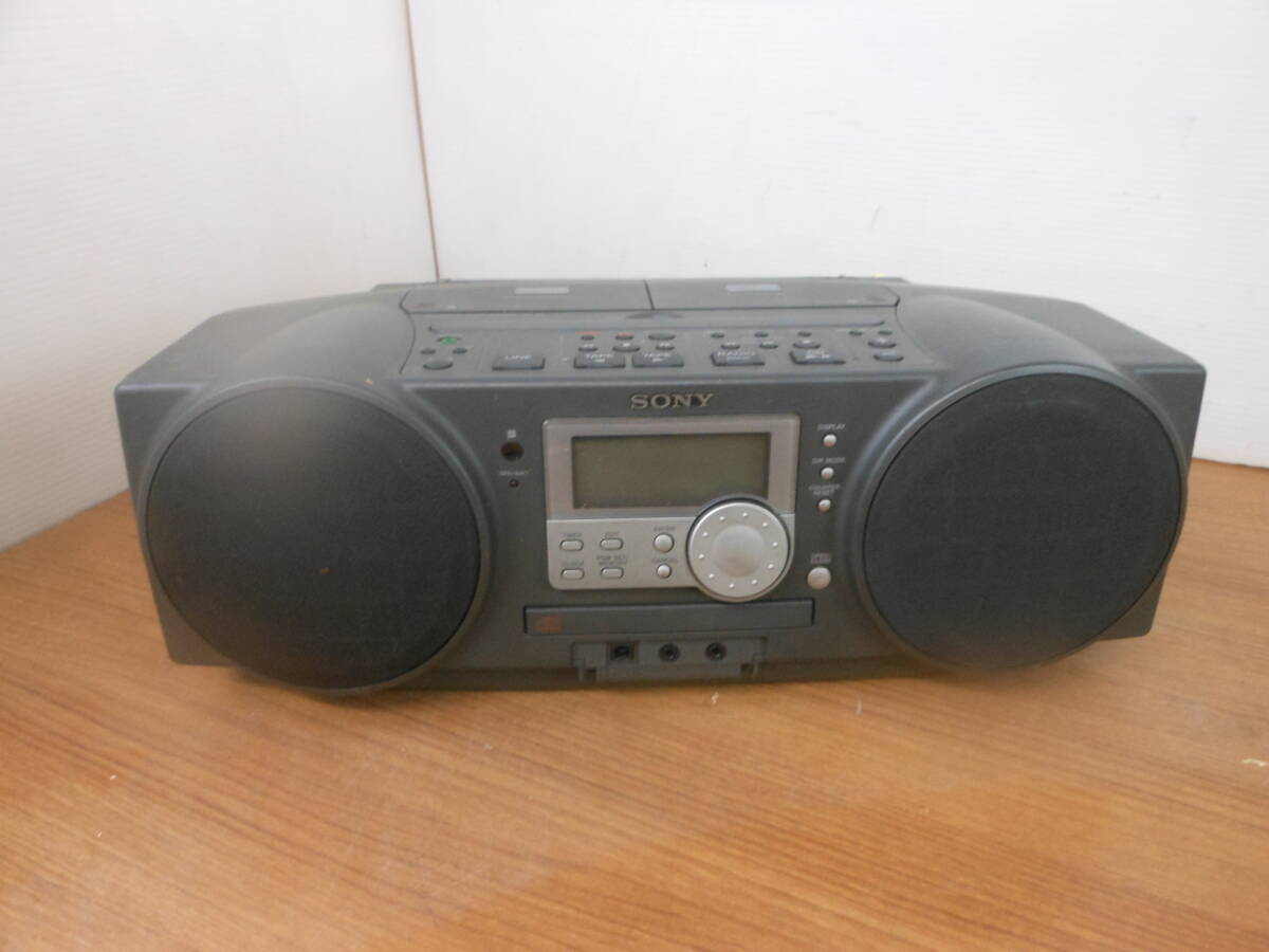 ♪SONY CDラジカセ パーソナルオーディオシステム ZS-D1 1997年製 パワー入らず 動作未確認 送料は説明欄※ジャンク品扱い ■１００