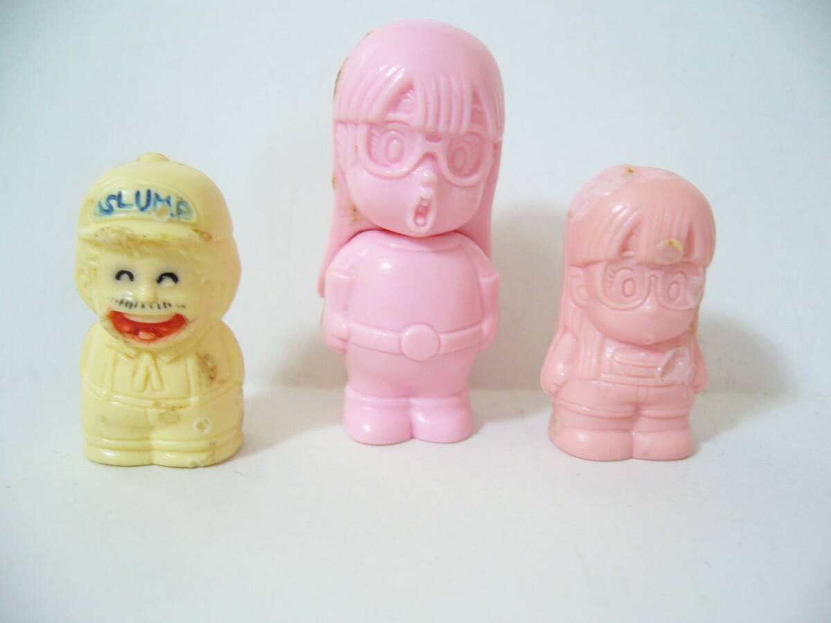アラレちゃん 小さなプラモデル　３体セット　せんべいさん 組み立て済み品 ガシャポン オマケ 　