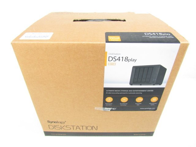 新品 Synology DS418play 4ベイNAS 動画保存 バックアップ ファイル共有 メディア配信