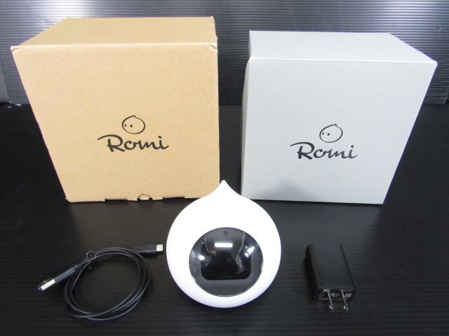 ミクシィ ロミィ ROMI-P02 W ホワイト MIXI 会話 AI ロボット 中古 管理②