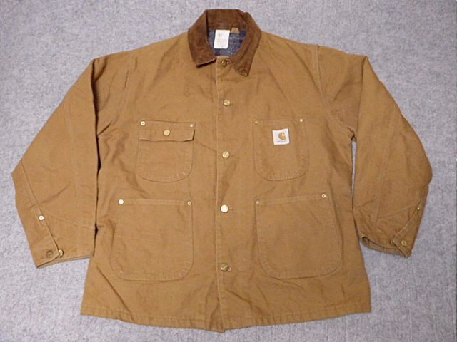 カーハート Carhartt ミシガンチョアコート カバーオール ＵＳＡ製 サイズ４２Ｌ ヴィンテージ 星タグ 美品 コーデュロイ襟 ブランケット裏