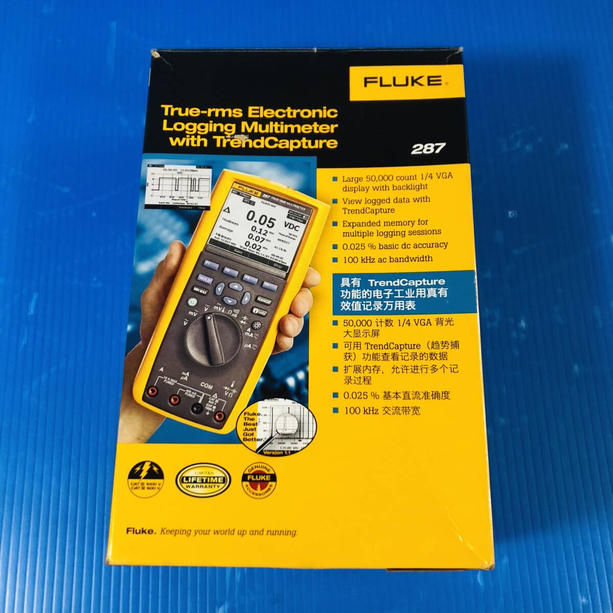 FLUKE 287 デジタルマルチメーター 未使用 開封品 箱ダメージあり