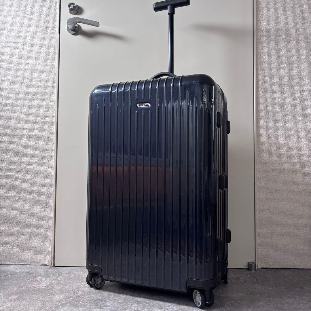 希少 美品 RIMOWAリモワ サルサエアー マルチホイール スーツケース 濃紺 ポリカーボネート ダイヤルロック式 ネイビー