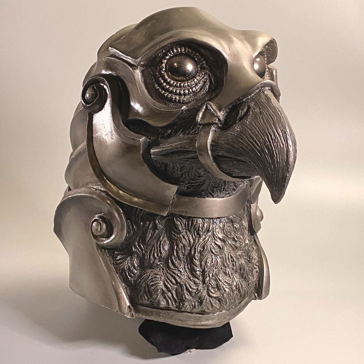 。猫夢◆ 押井守 めざめの方舟 「百禽」 FRP製オブジェ 47cm 愛・地球博展示作品 攻殻機動隊監督 [R238.3]PaR3