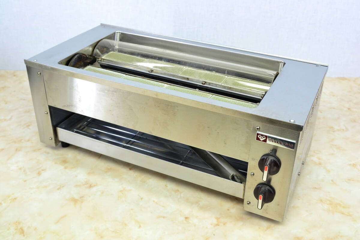 大阪ガス/リンナイ RGK-62-30 都市ガス用 13A 4200kcal/h 87年製 *ガラスカバー欠損* 中古品 引取歓迎