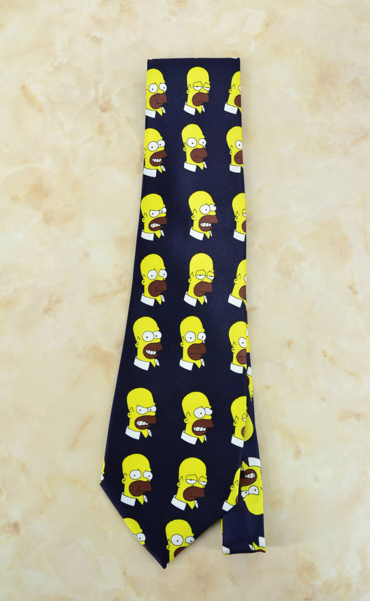 シンプソンズ The Simpsons ホーマー・シンプソン柄ネクタイ 中古良品