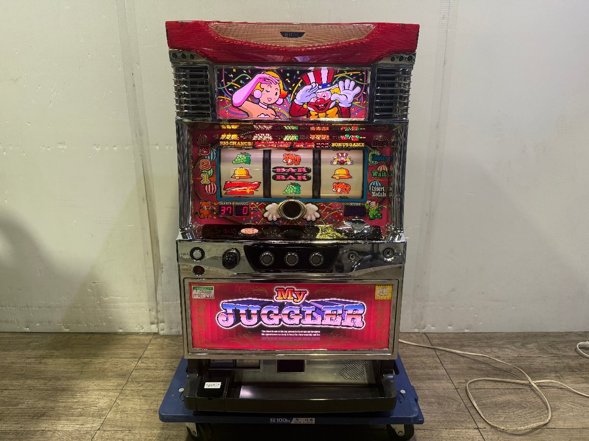 埼玉発　北電子　パチスロ実機　マイジャグラーⅡ　マイジャグラー2　コイン不要機　H　MJi