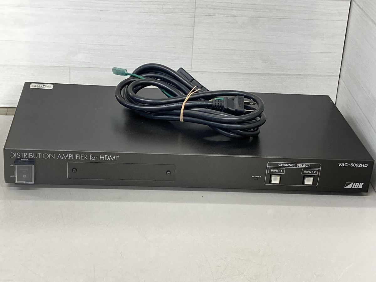 IDK VAC-5002HD DISTRIBUTION AMPLIFIER for HDMI 分配器 ※動作確認済み IV-c