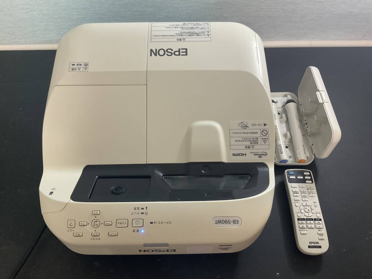 使用時間極少　EPSON EB-590WT プロジェクター 1台　27H/0H 4-13-B