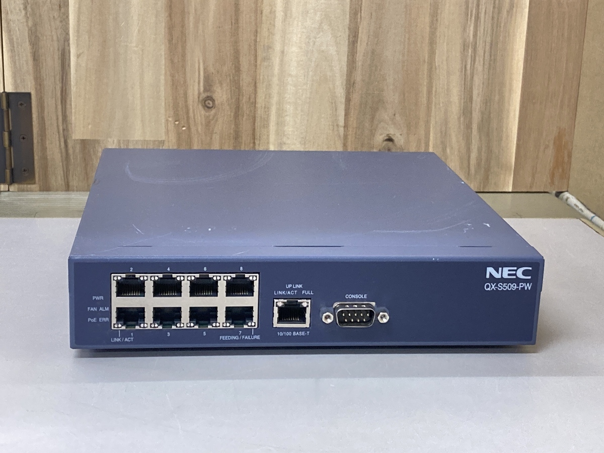NEC QX-S509-PW レイヤ2スマートPoEスイッチ ※ACなし ※初期化済 /QX-W