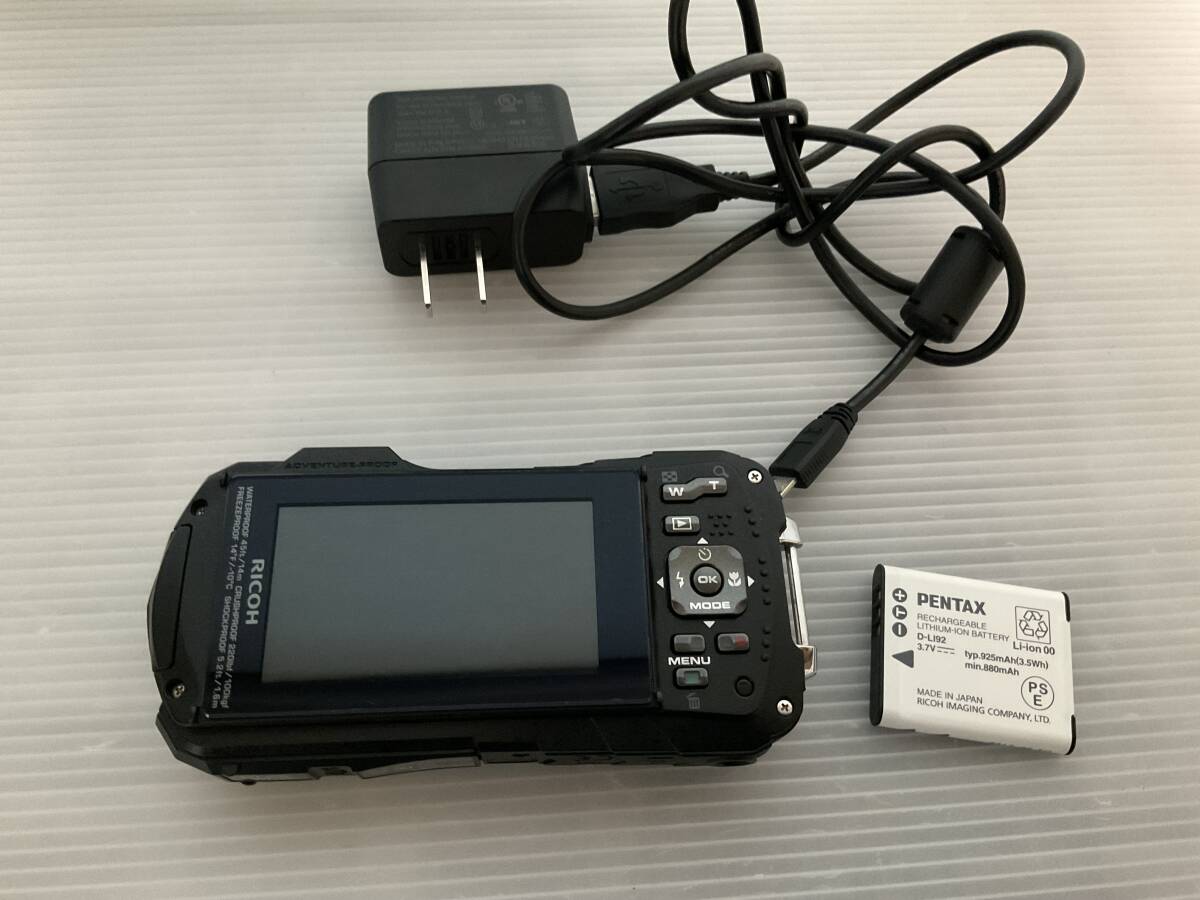 美品　防水デジタルカメラ RICOH リコー WG-50ブラック　　4-20-B