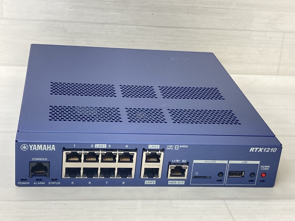 1円～ YAMAHA RTX1210 ギガアクセスVPNルーター ※初期化済み ACなし B