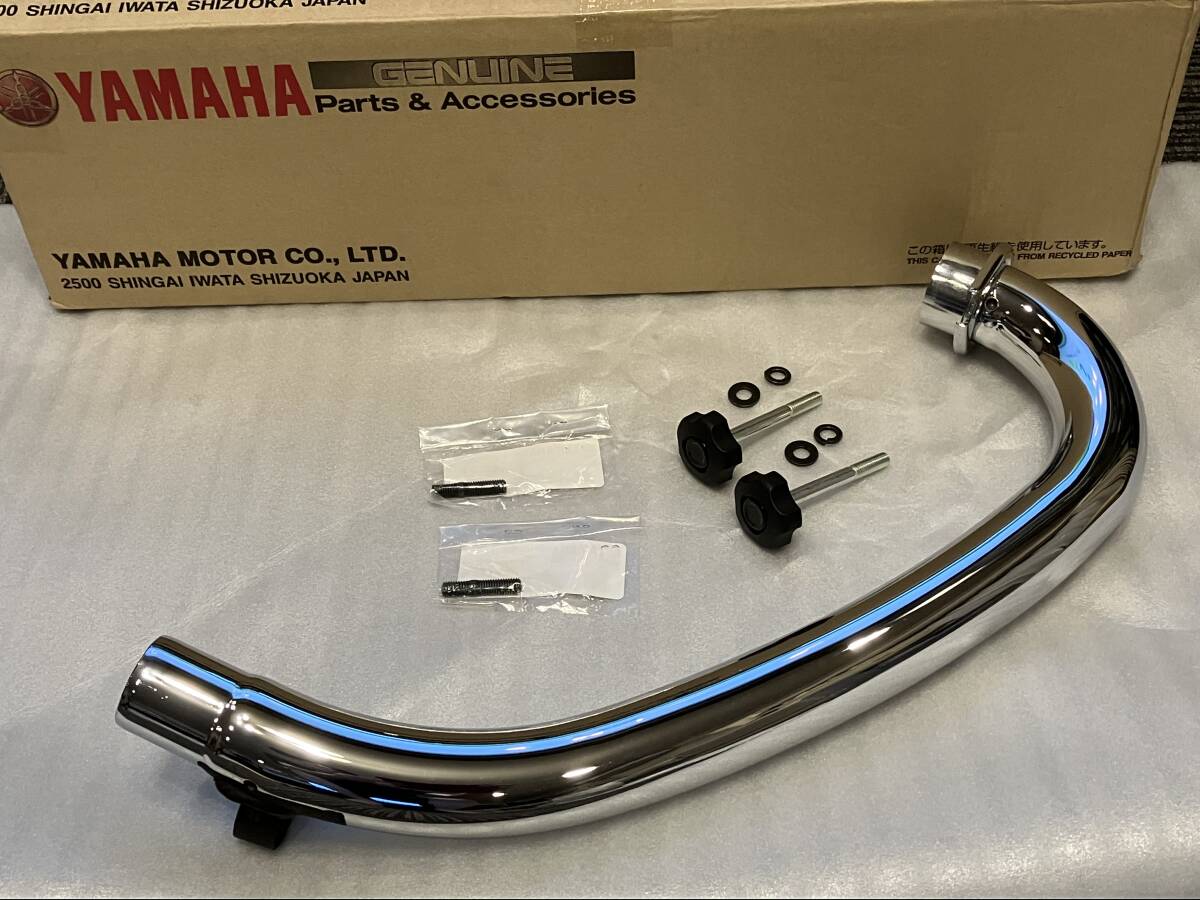 新品未使用 ＳＲ４００ ＳＲ５００ キャブ車用　ヤマハ純正３重管エキパイ&純正スタッドSET　脱着式高耐久シートボルト付き
