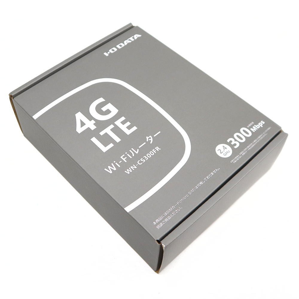 未使用 【未使用品】I・O DATA 4G LTE Wi-Fiルーター WN-CS300FR [jgg]