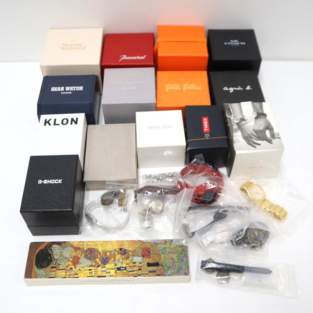 【ジャンク品】腕時計 まとめ売り/KLASSE14/MIKIMOTO/Vivienne Westwood/CASIO G-SHOCK/folli follie/COACH/MICHEL [jgg]