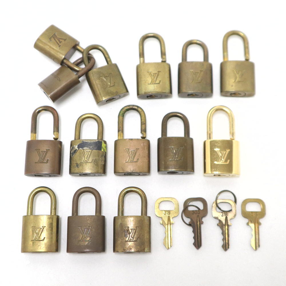 【現状販売品】ルイヴィトン パドロック&鍵 まとめ売り/カギ/南京錠/ロック/防犯対策グッズ/キー/LOUIS VUITTON/2j2749 [jgg]