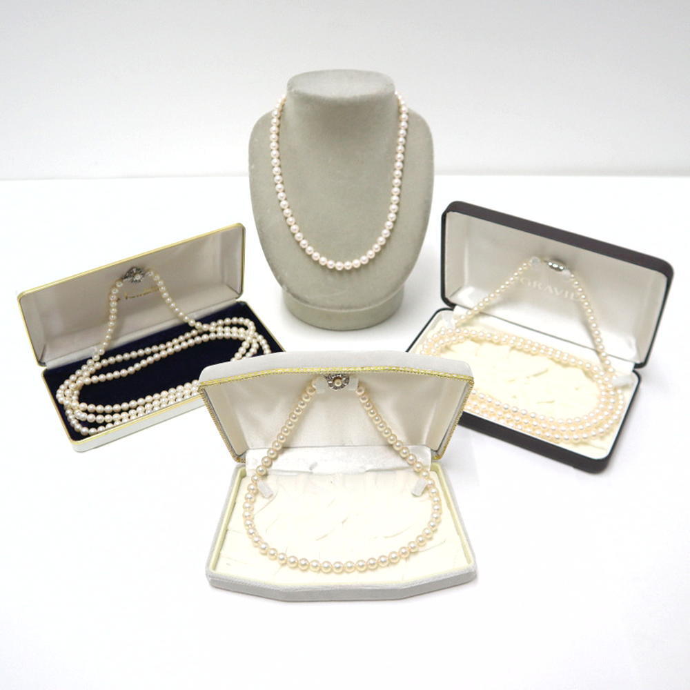 【現状販売品】パールネックレス まとめ売り/SILVER/真珠/アクセサリー/パールロングネックレス/レディース/2j2752 [jgg]