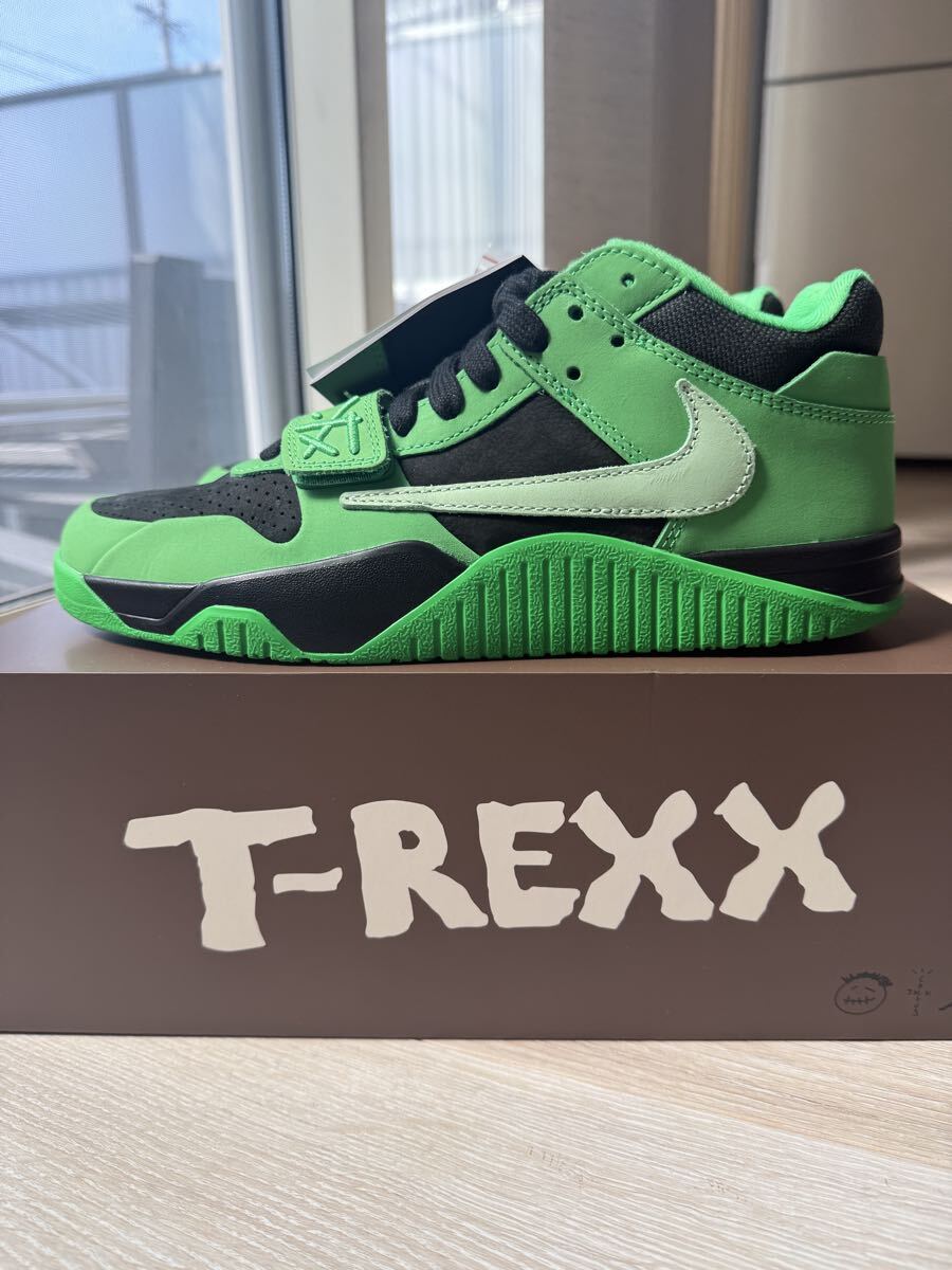送料無料　新品未使用　Travis Scott × Nike Jordan Jumpman Jack CJ1 T-Rexx Green Sparkナイキトラヴィススコット　国内正規品　