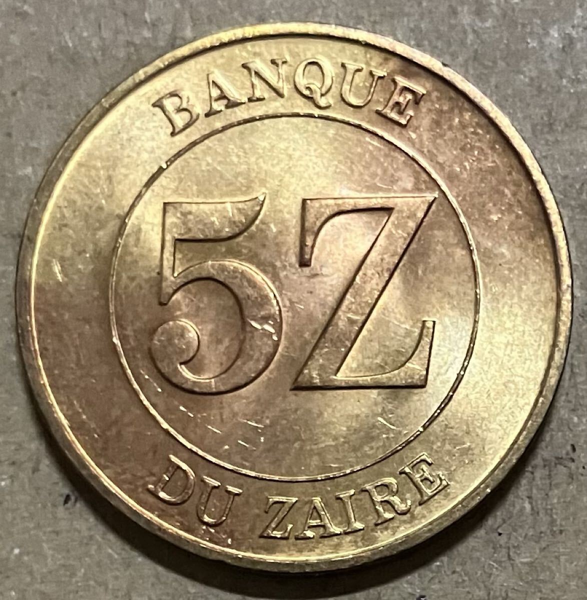 j ザイール　5ザイール　1987年　外国コイン　外国硬貨　ザイールコイン　コンゴ民主共和国　コンゴコイン　アフリカコイン