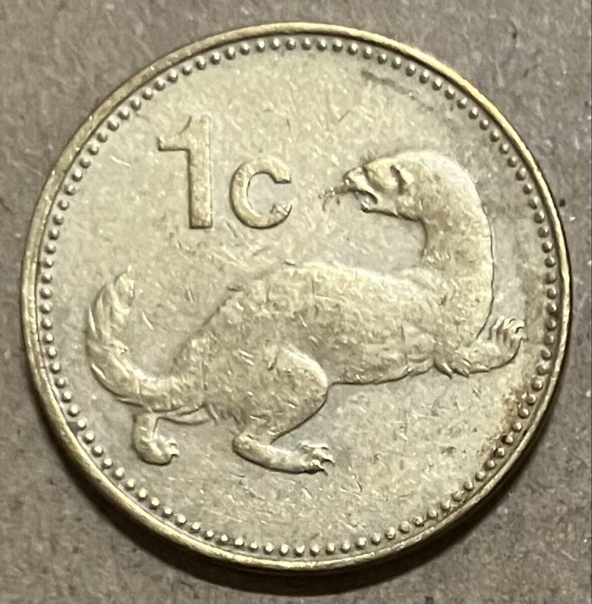 j マルタ　1セント　1986年　外国コイン　外国硬貨　マルタコイン