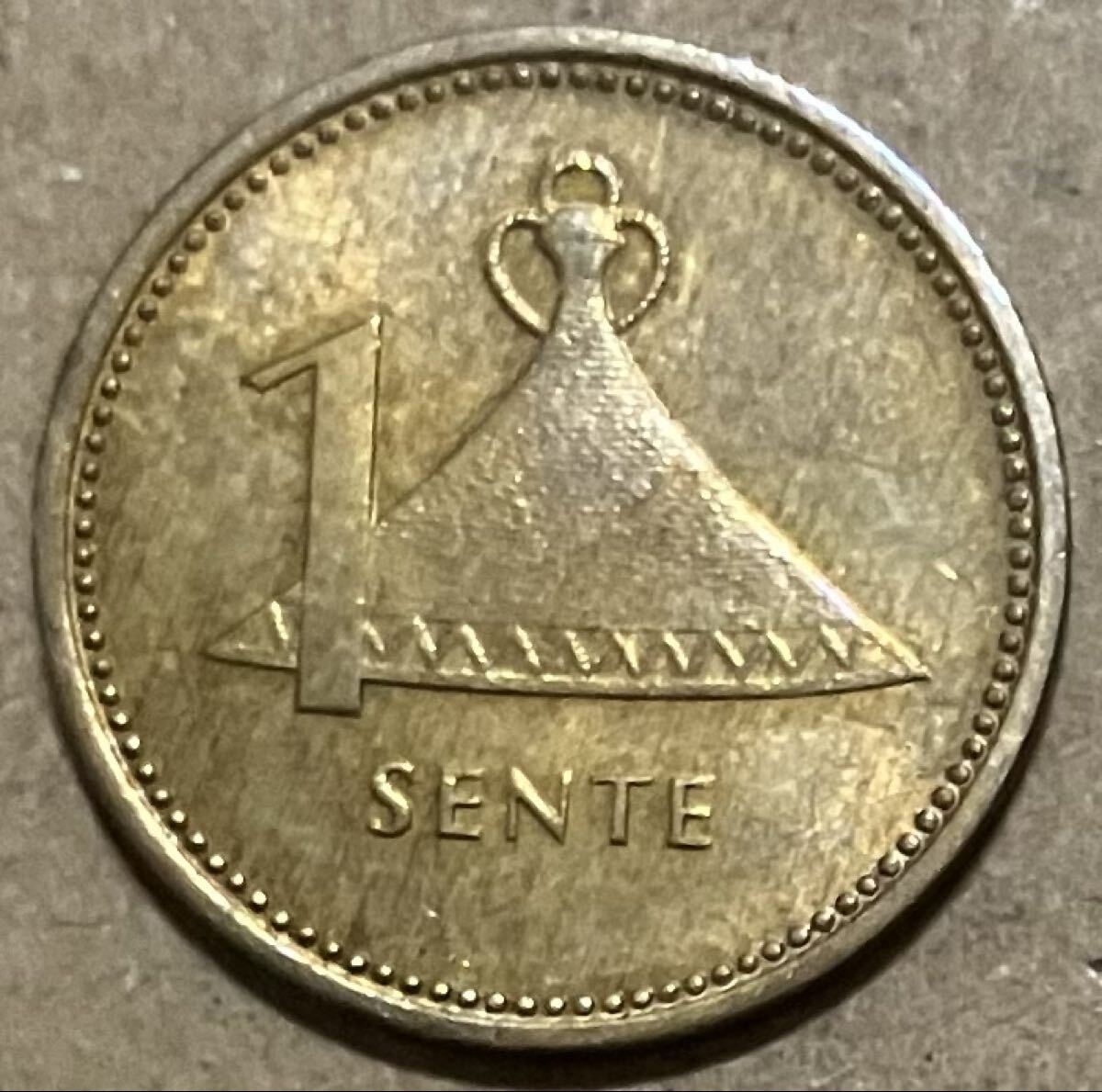 j レソト　1センテ　1979年　外国コイン　外国硬貨　レソトコイン　アフリカコイン