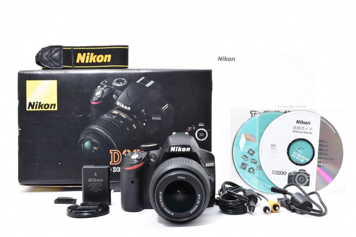 ★高画質エントリー一眼レフ★ Nikon ニコン D3200 18-55mm レンズキット #1155