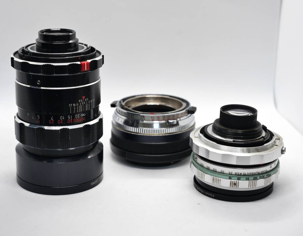 BRAUN PAXETTE用交換レンズ２本＋ソニーEマウントへの変換アダプタ―