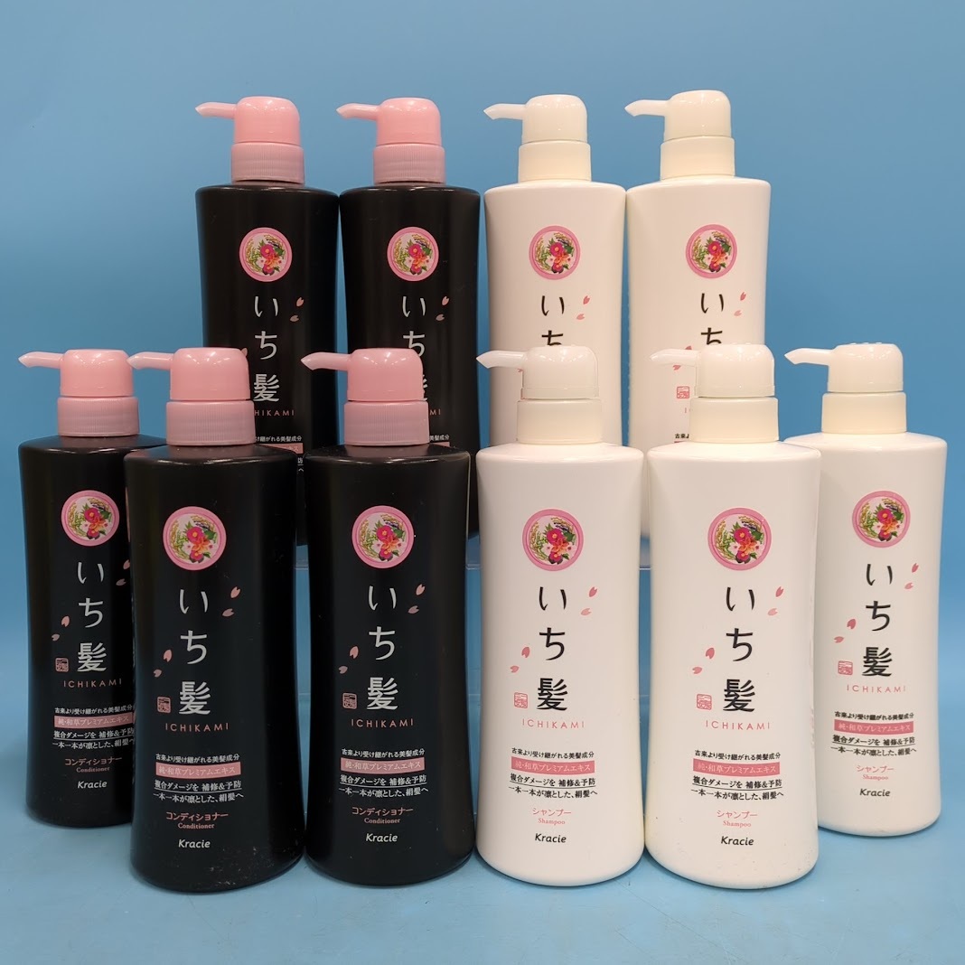 【B893-4】いち髪 シャンプー 5点 コンディショナー 5点 計10点 まとめ売り