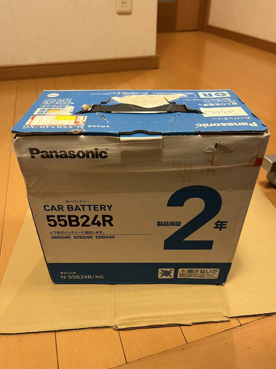 未使用品　パナソニック　カーバッテリー　Panasonic　55B24R　⑨