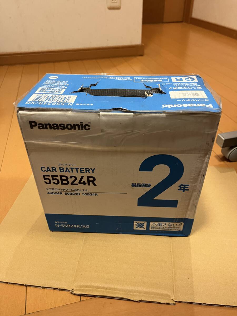 未使用品　パナソニック　カーバッテリー　Panasonic　55B24R　⑭
