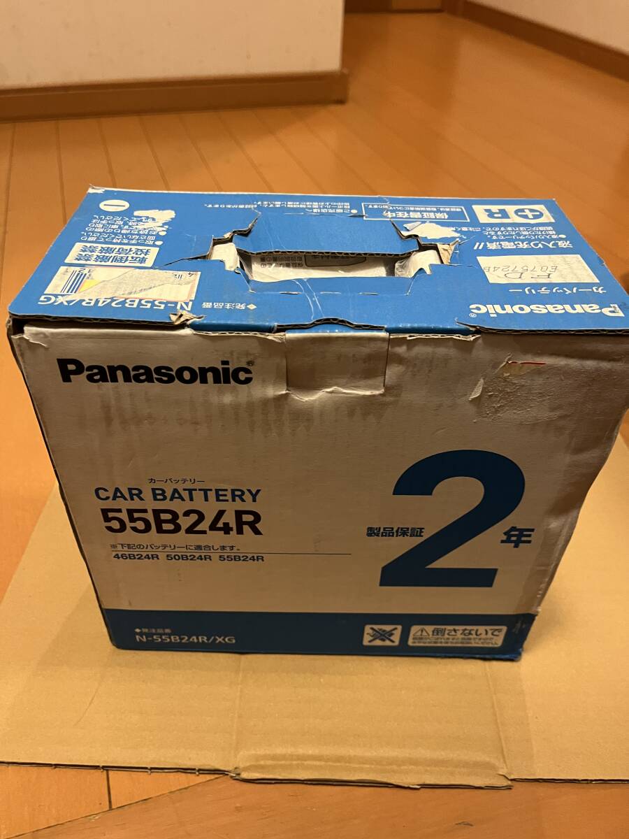未使用品　パナソニック　カーバッテリー　Panasonic　55B24R　⑰