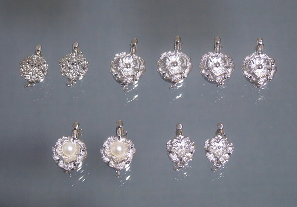 ◆ 在庫大処分！超得プライス！■ 銀製品 SILVER シルバー ★ ネックレス用クラスプ ◆ 留め具 金具 ◆ 10個セット ◆