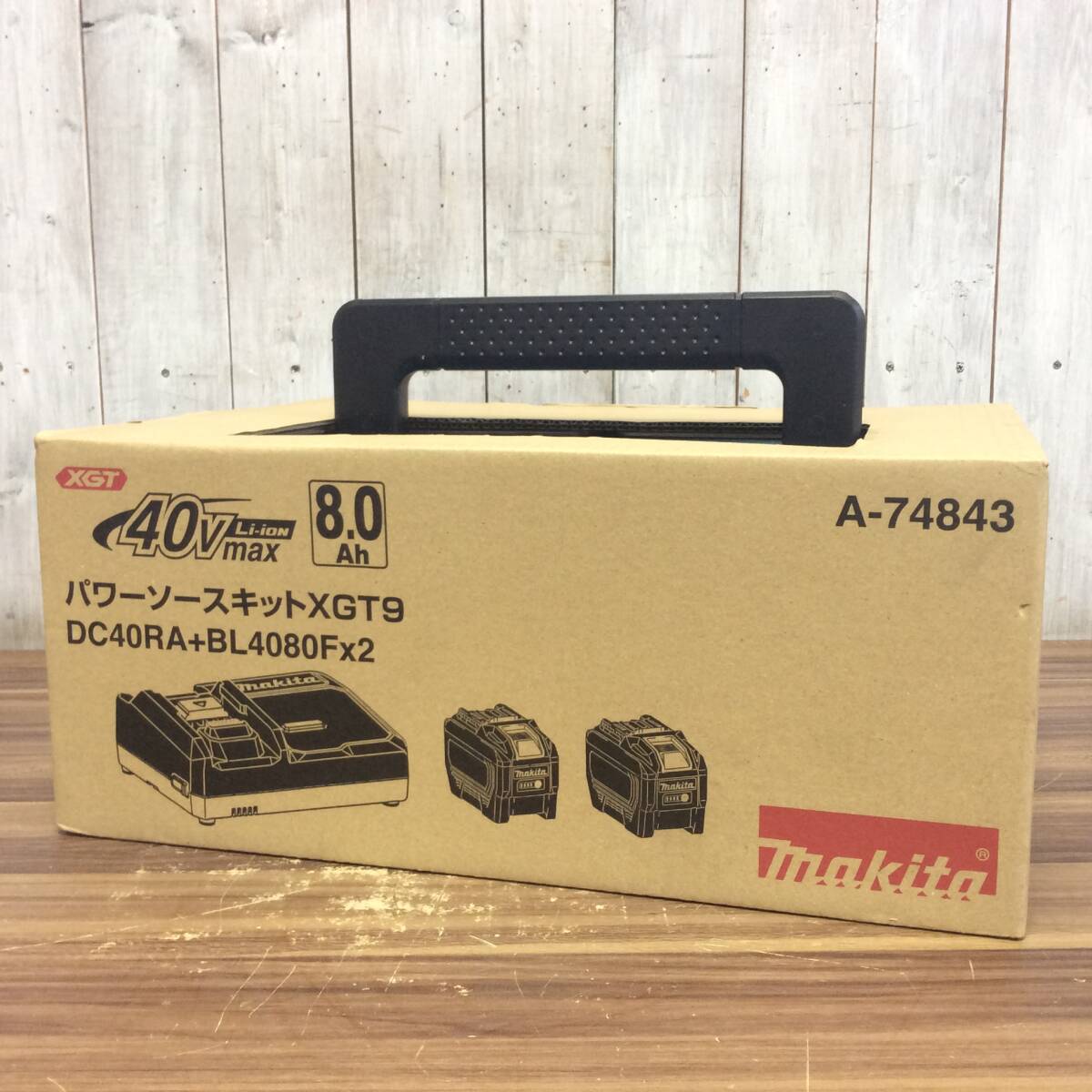 【AH-14350】新品未使用品 makita マキタ 40Vmaxパワーソースキット XGT9(BL4080F×2個) A-74843