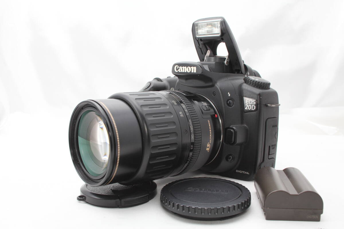★【極上美品】 Canon EOS 20D ボディ ★ EF35-135mm F4.5-5.6 USM ★ おすすめ バッテリー付き レンズセット