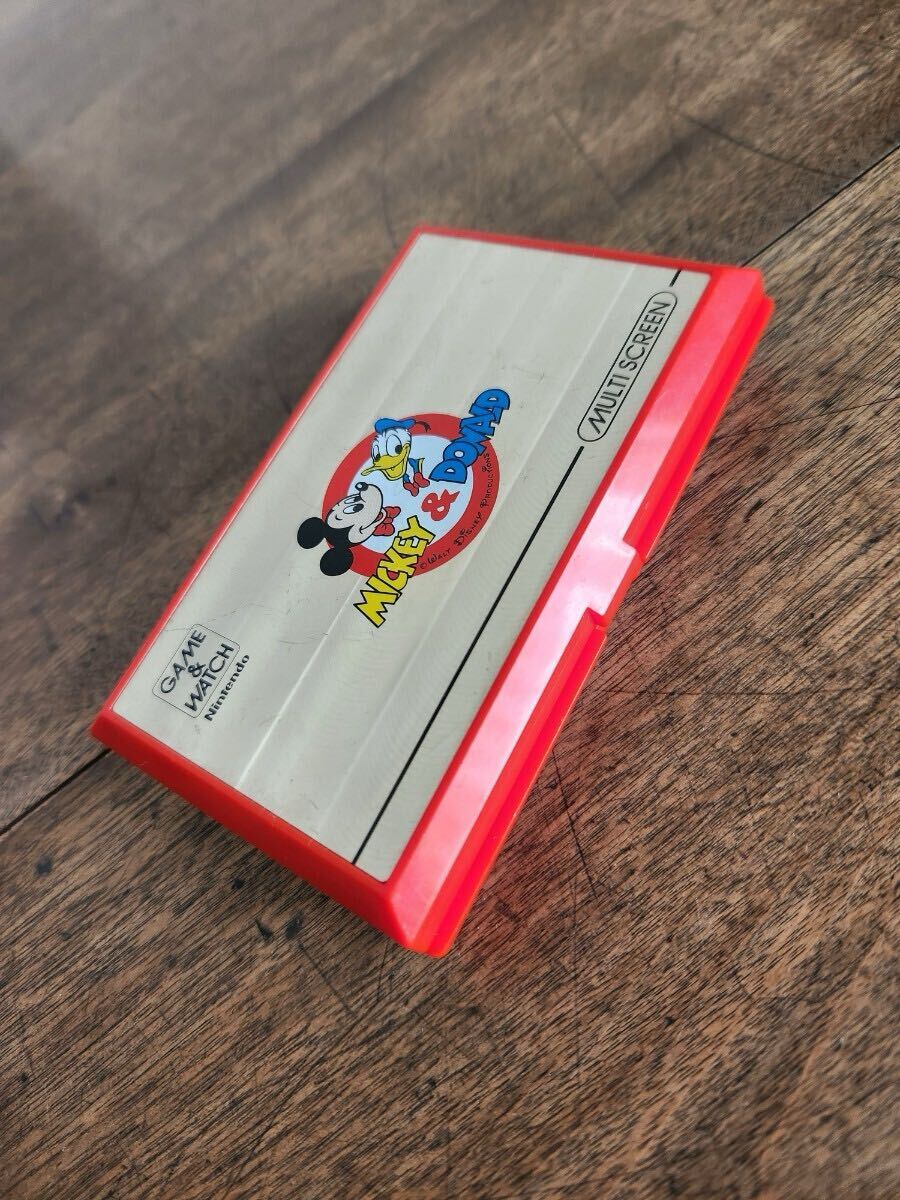 当時物 80s Vintage Nintendo GAME & WATCH DM-53 JAPAN 日本製 MICKEY DONALD WALT DISNEY ディズニー ゲーム ウォッチ 任天堂 レトロ