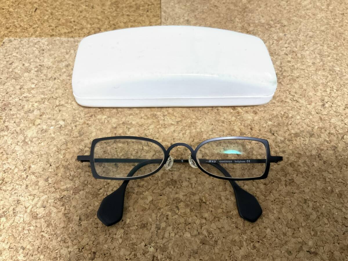 テオ【Theo】cosinus メガネ　メタルフレーム　マットブラック　ベルギー製