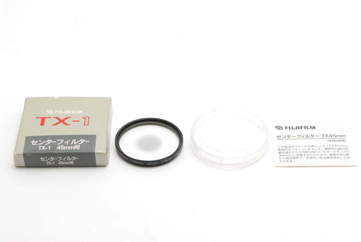 極上美品 FUJIFILM TX-1 CENTER FILTER TX45mm用 ND-2X 49mm センターフィルター フジフィルム #7488