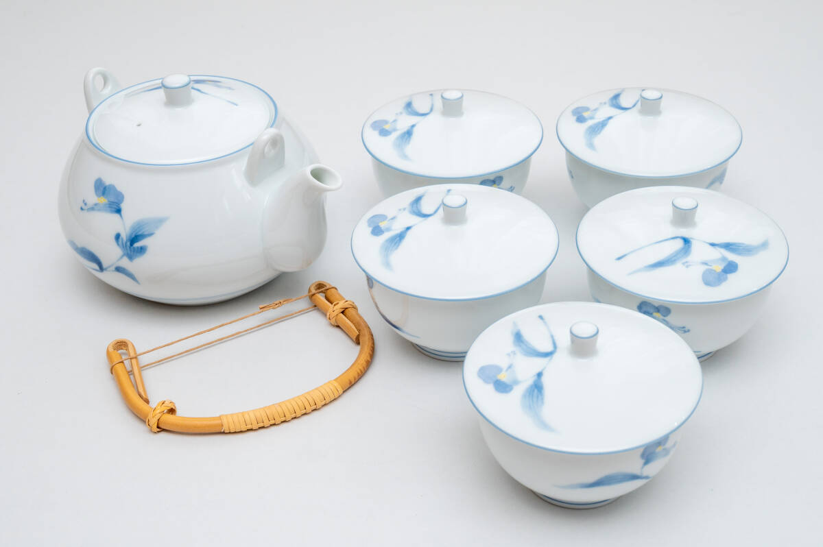 乃りたけ のりたけ Noritake 湯呑み 急須 セット 和食器 茶器 共箱 木箱