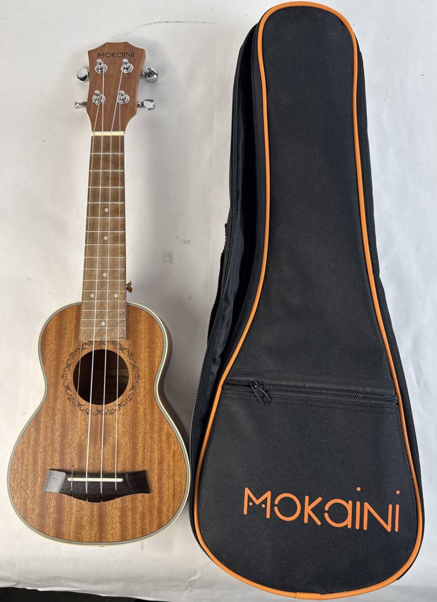 美品　Mokaini モカイニ UK-21 ウクレレ ソプラノサイズ 21インチ ケース付属 高級マホガニー材 ハワイアンサウンド 