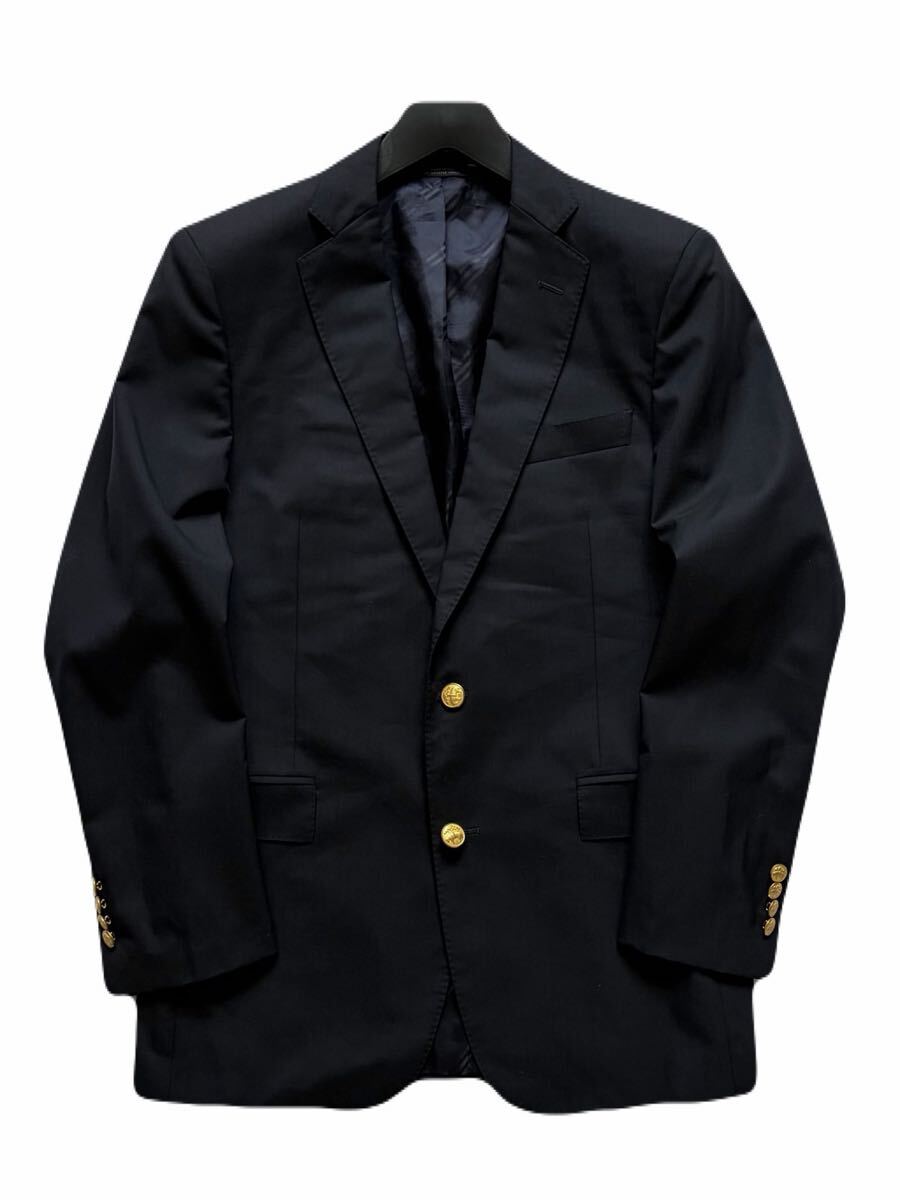 希少 USA製 Brooks Brothers 1818 ネイビー ブレザー テーラードジャケット ブルックスブラザーズ Regent 38R 米国製 CANONICO Southwick