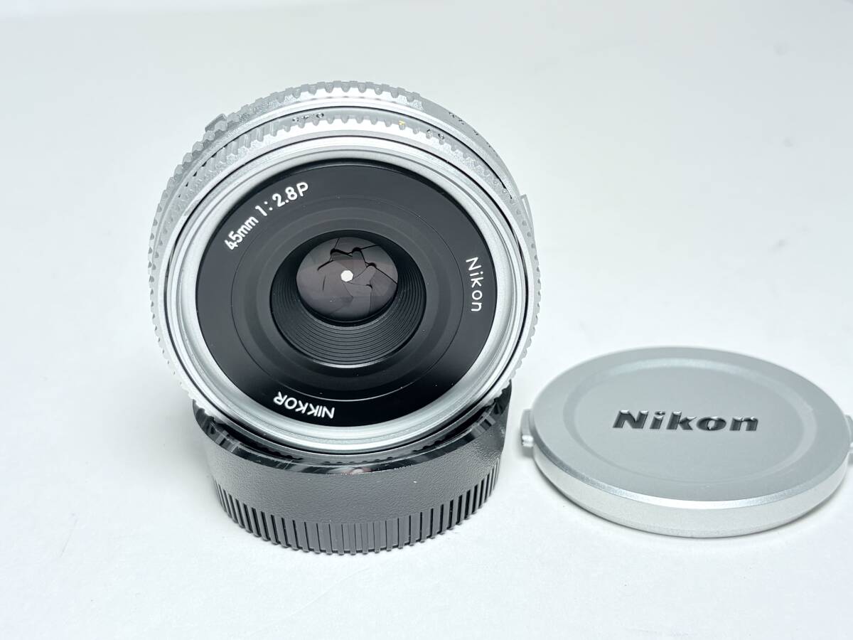 極上品 ニコン Ai-S NIKKOR 45mm F2.8 P シルバー