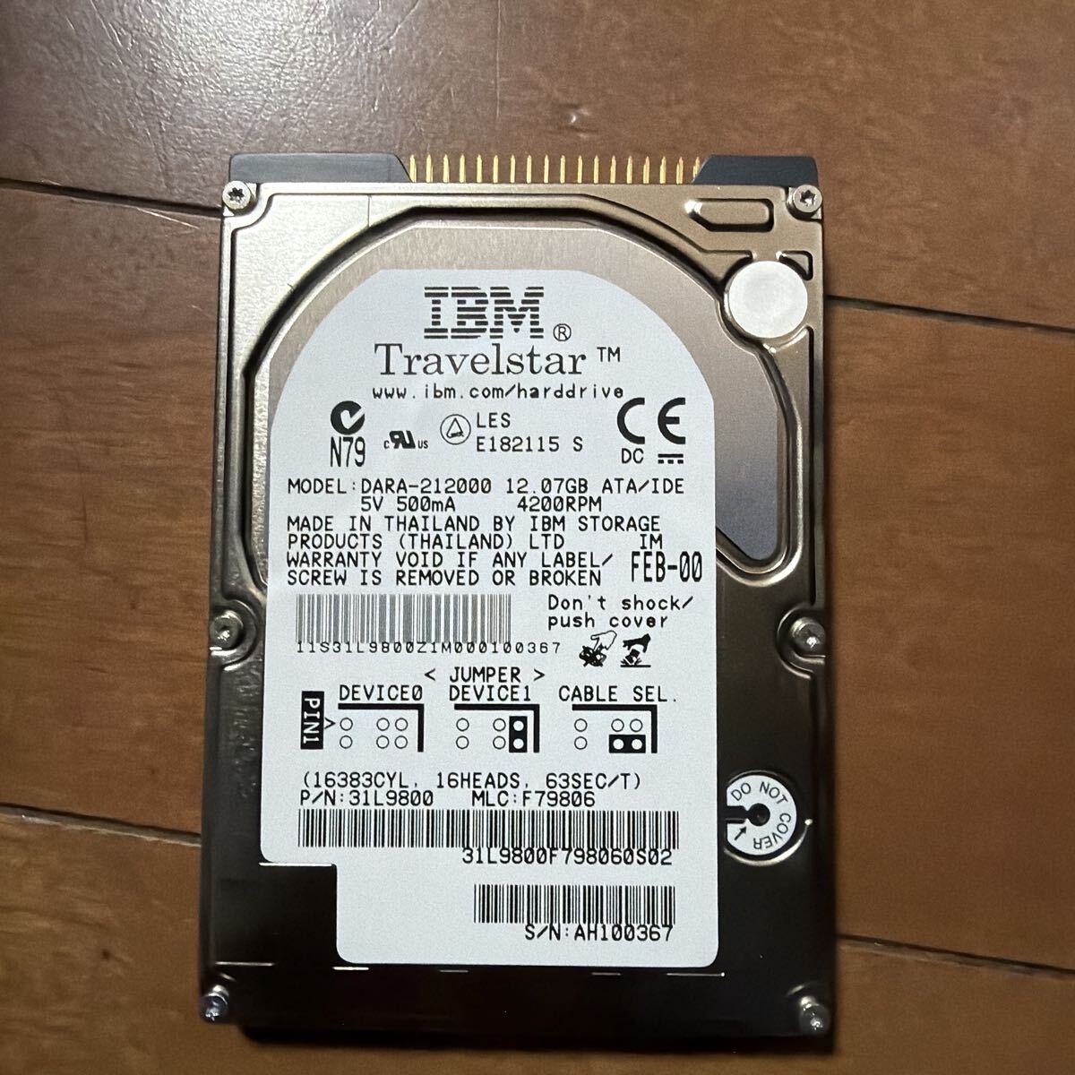 IBM Travelstar 12GB HDD 4200RPM