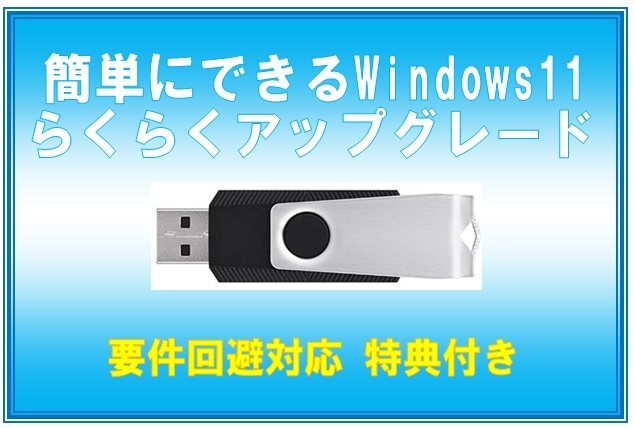Windows11 ら く ら く ア ッ プ グ レ ー ド 特典付き USBメモリ版