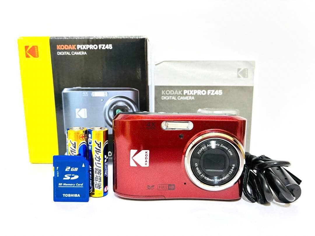 ■ ほぼ新品 ■ コダック　KODAK PIXPRO FZ45 レッド 《動作確認済》#336-09A26-Y