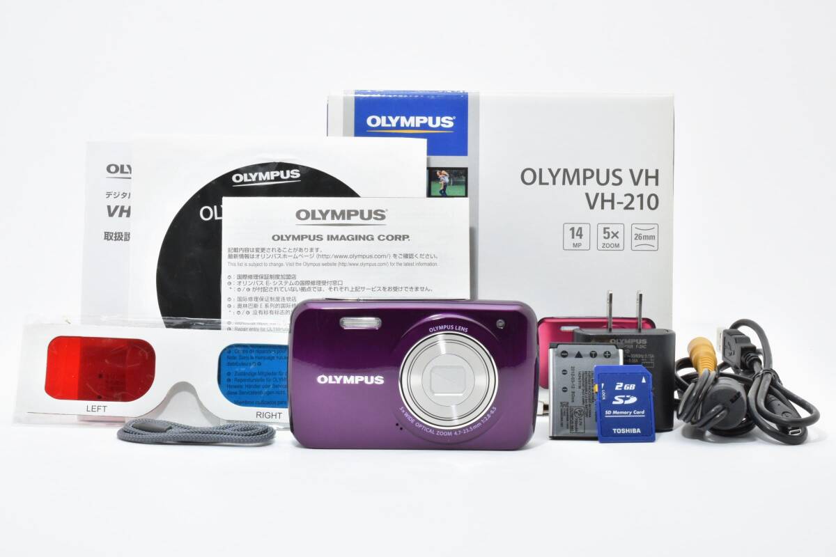 ■ ほぼ新品・付属品完備 ■ オリンパス　OLYMPUS VH-210 パープル 《動作確認済》#295-23A26-Y