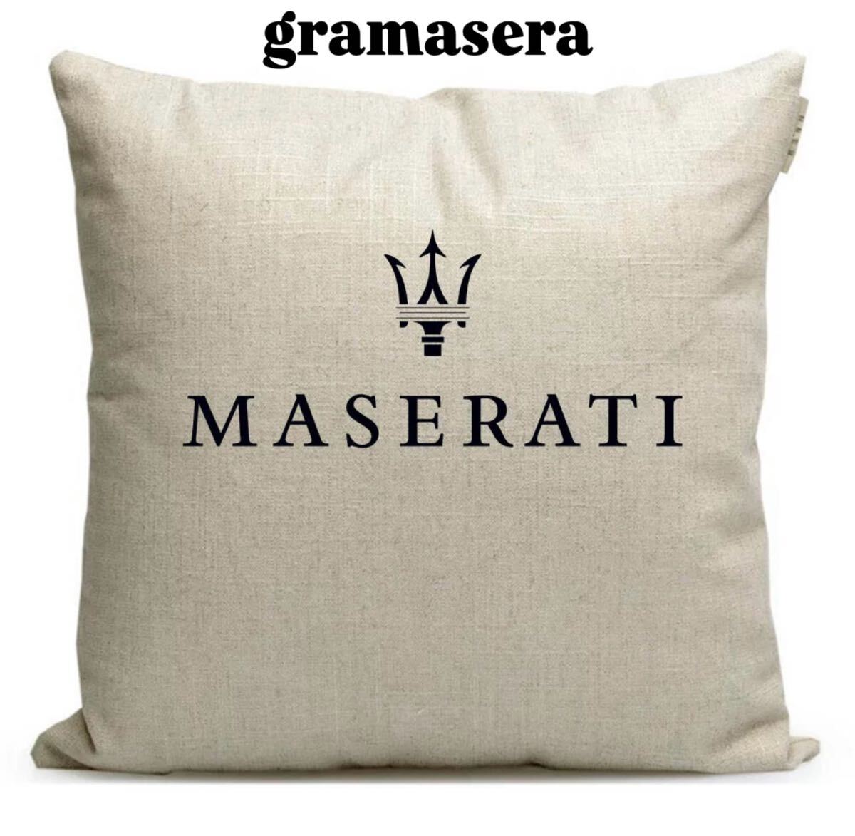 ★レア★マセラティ　maserati クッション 高品質　ロゴクッション　エンブレム　
