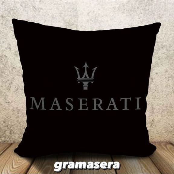 ★レア★マセラティ　maserati　クッション 高品質　ロゴクッション