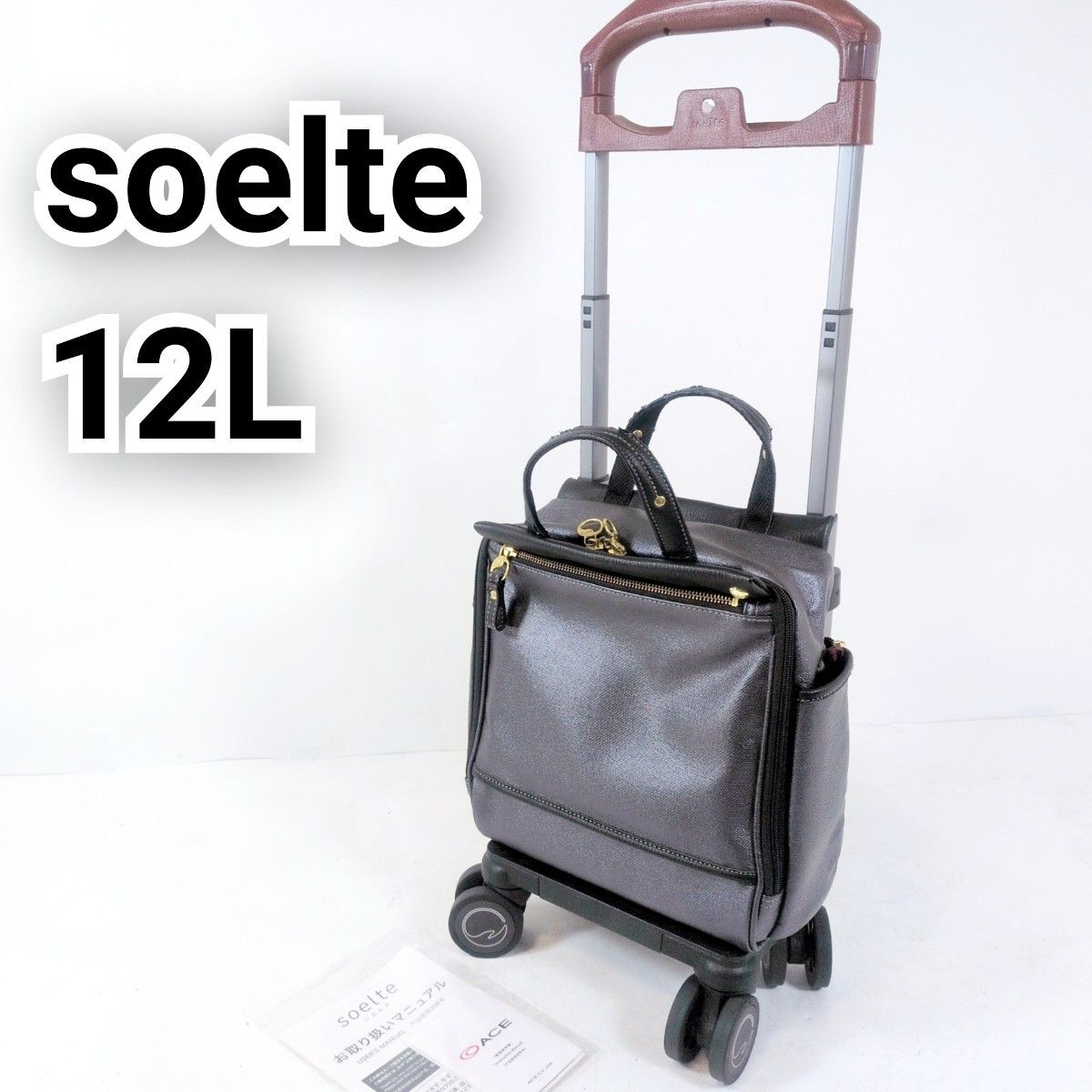 soelte ソエルテ カランド ACE エース キャリーケース キャリーバッグ ショッピングカート 12L 4輪 機内持込 軽量
