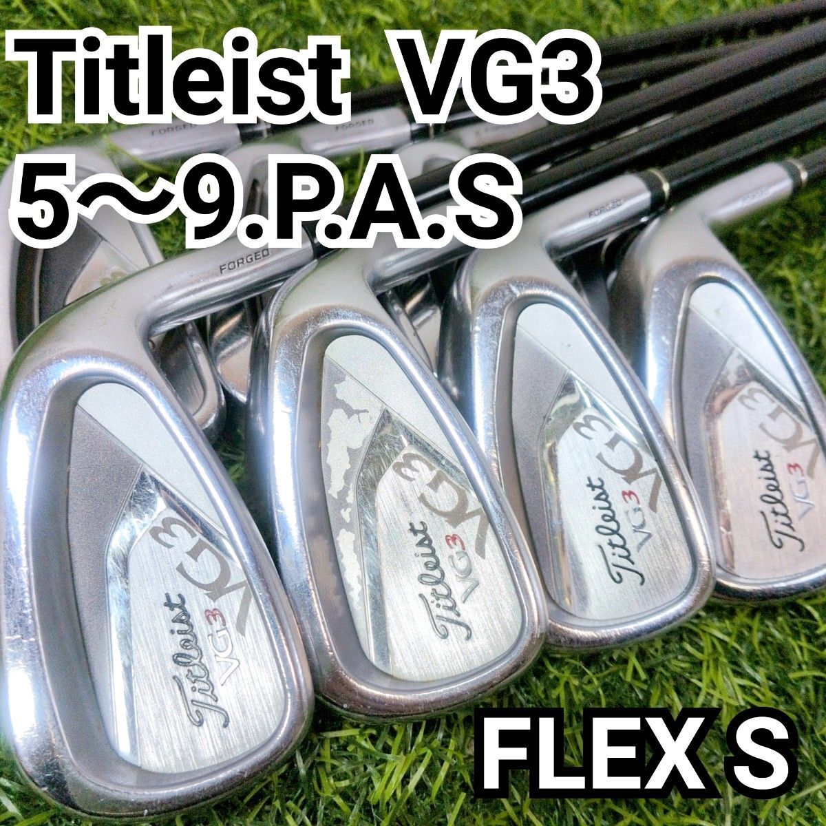 Titleist タイトリスト VG3 メンズ FLEX S ゴルフクラブ アイアン 8本セット FORGED フォージド